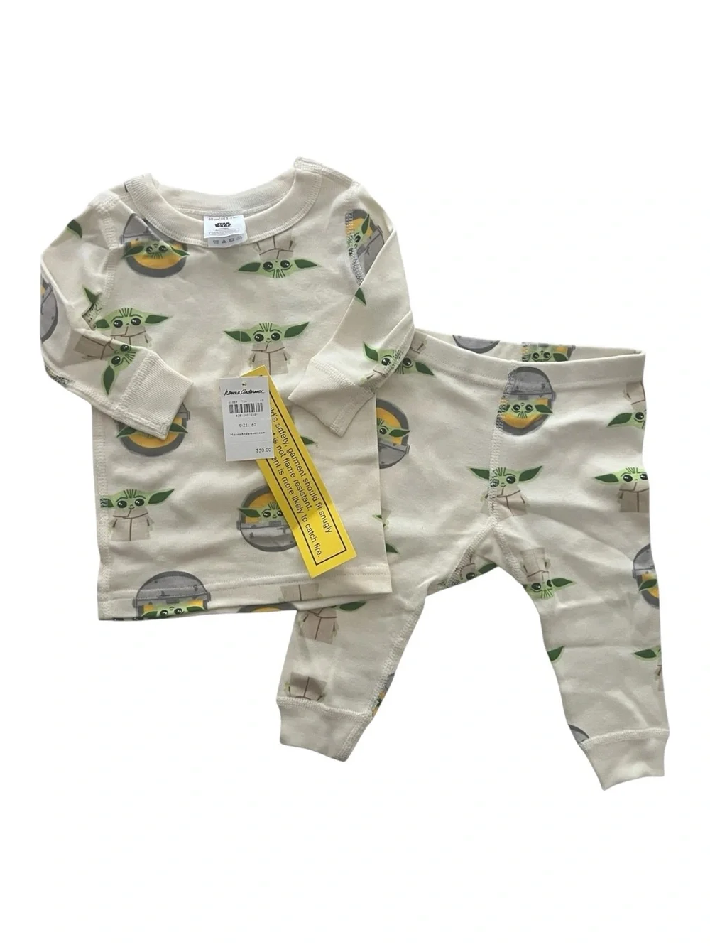NWT Hanna Andersson Baby Yoda Pajama Set